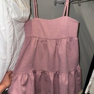 Rare London Blush Textured Dress